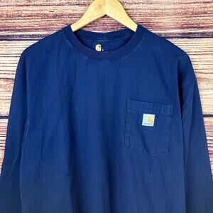Carhartt Dark Blue Long Sleeve Shirt